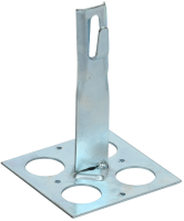 Держатель проводника круглого 6-8мм для плоской кровли h=150мм оцинкованная сталь HDZ IEK