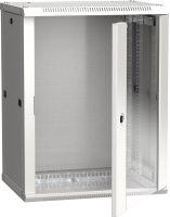 ITK Шкаф LINEA W 15U 600х450мм дверь стекло серый RAL7035