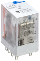 Реле интерфейсное ORM-1 4C 24В DC со светодиодом и тестовой кнопкой ONI