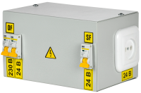 Ящик с понижающим трансформатором ЯТП-0,25 230/24-3 36 УХЛ4 IP30 IEK