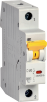 Автоматический выключатель ВА47-60МА без теплового расцепителя 1P 20А 6кА D IEK