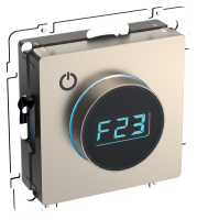 BRITE Термостат электронный с индикацией ТС10-1-БрШ шампань IEK