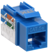 ITK Модуль Keystone Jack кат.5E UTP 110 IDC 90град синий