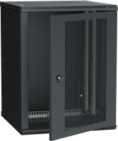ITK Шкаф LINEA W 12U 600х600мм дверь перфорированная черный RAL9005