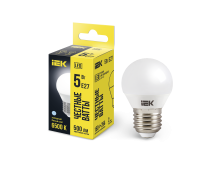 Лампа светодиодная G45 шар 5Вт 230В 6500К E27 IEK