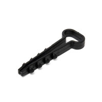 Дюбель-хомут ДХП 12-6 (черн) (100шт) для плоского кабеля (Fortisflex)