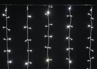 Гирлянда занавес 1,5х1,5м 160 светодиодов теплый белый свет IP20 прозрачный шнур 3м 230В транзит IEK