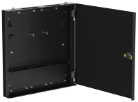 ITK Корпус точки консолидации универсальный черный + планки глухие 3шт