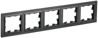 BRITE Рамка 5-местная РУ-5-БрЧ черный IEK