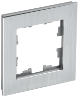 BRITE Рамка 1 -местная РУ-1-1-БрА металл алюминий IEK