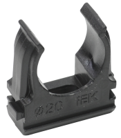 ELASTA Держатель с защелкой CF20 черный (10шт/компл) IEK