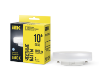 Лампа светодиодная T75 таблетка 10Вт 230В 6500К GX53 IEK