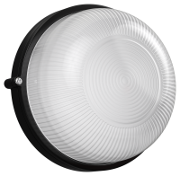 Светильник НПП1301 круг 60Вт IP54 черный IEK