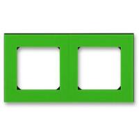 2CHH015020A6067 - Рамка 2 поста, Levit, зелёный/дымчатый чёрный