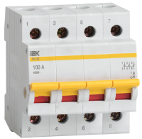 KARAT Выключатель нагрузки (мини-рубильник) ВН-32 4P 100А IEK