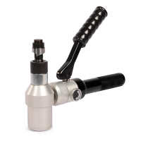 Пресс гидравлический ручной для пробивки отверстий ПГРОу-60А серия ПРОФИ в стальных листах, угловой компоновки (КВТ)