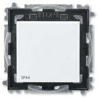 2CHH596940A4062 - Переключатель 1-клавишный IP44, Levit, белый/дымчатый чёрный