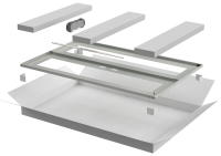 ITK LINEA N Дверь перфорированная двустворчатая 800мм шкафа 42U серая