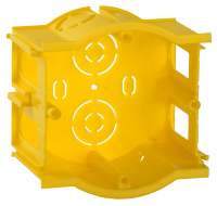 Коробка установочная СЗ сборная для твердых стен D=68х45мм (проходная) IEK