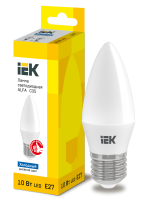 Лампа светодиодная ALFA C35 свеча 10Вт 230В 6500К E27 IEK