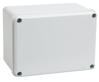 Коробка распаячная КМ41261 для открытой проводки безгалогенная (HF) 150х110х85мм гладкие стенки IP44 серая IEK