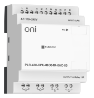 ПЛК 430 Модуль ЦПУ 8 DI 4 RO 220В AC без экрана ONI