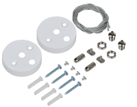 Комплект для подвесного монтажа для светильника светодиодного линейного белый IEK