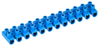 Зажим контактный винтовой ЗВИ-10 н/г 2,5-6мм2 12пар синий IEK