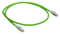 ITK Коммутационный шнур кат.6A S/FTP LSZH 3м standart с ленточным замком зеленый