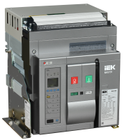 Воздушный автоматический выключатель переменного тока ВА77 стационарного исполнения 3 полюса типоразмер D 65кА 2000А EA с набором аксессуаров: мотор привод катушка включения катушка отключения MASTER IEK