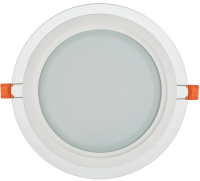 Светильник светодиодный ДВО 1622 со стеклом круг 18Вт 4000К IP20 IEK