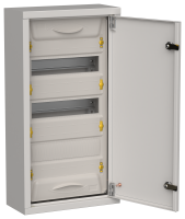 TITAN 5 Корпус металлический ЩРн-36 (1х36) 585х310х140мм IP31 серый (одна дверь) IEK