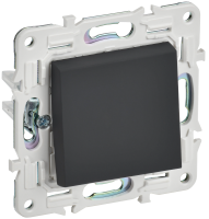 SKANDY Выключатель 1-клавишный кнопочный 10А SK-V14G графит IEK