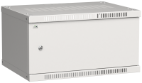 ITK Шкаф настенный LINEA WE 6U 600х450мм дверь металл серый
