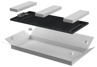 ITK LINEA N Панель задняя 600мм для шкафа 33U черная