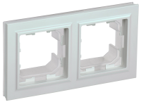 BRITE Рамка 2-местная IP44 РУ-2-БрЖ-44 жемчуг IEK