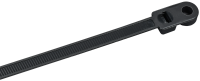 Хомут P6.6 с винтовым креплением чёрный 7,6х300мм 100шт/упак IEK