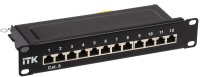 ITK 1U патч-панель кат.6 STP 12 портов 10" (Dual IDC)