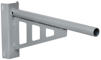 Кронштейн КР-6 D=48 L=750 на опору под монтажную ленту 2 хомута серый IEK