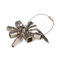 Ключ для электрошкафов КЭШ-10 серия МАСТЕР с 10 профилями и битой «крест/шлиц» (КВТ)