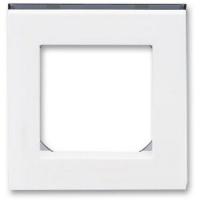 2CHH015010A6062 - Рамка 1 пост, Levit, белый/дымчатый чёрный