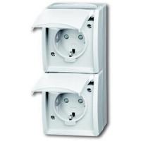 2CKA002084A0722 - Розетка SCHUKO 2я,SM,ocean,а.бел.