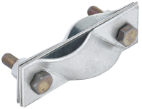 Зажим заземления диагональный стержень-стержень нержавеющая сталь IEK