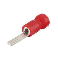 Наконечник кабельный штифтовой плоский изолированный НШПИ 1.5–10 серия ПРОФИ с ПВХ манжетой (КВТ)