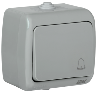 AQUATIC Выключатель кнопочный для открытой установки 10А IP54 ВС-20-1-3-А GENERICA