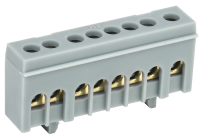 Шина L "фаза" в корпусном изоляторе на DIN-рейку ШНИ-6х9-8-К-Ср IEK