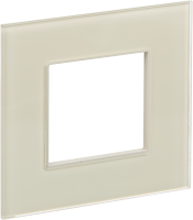 SKANDY Рамка 1-местная SK-F21B стекло беж. IEK