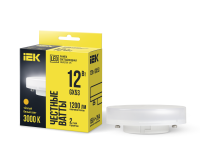 Лампа светодиодная T75 таблетка 12Вт 230В 3000К GX53 IEK