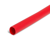 Трубка термоусадочная ТНТ-8/4 красн с коэффициентом усадки 2:1 в метровой нарезке (КВТ)