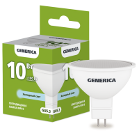 Лампа светодиодная MR16 софит 10Вт 230В 6500К GU5.3 GENERICA